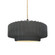 Medium Tier Pleated 1-Light Pendant (254|CER-6553-GRY-MBLK-BEIG-TWST-LED1-700)