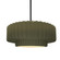 Medium Tier Pleated 1-Light Pendant (254|CER-6553-MGRN-MBLK-RIGID)