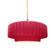 Medium Tier Pleated 1-Light Pendant (254|CER-6553-CRSE-NCKL-BEIG-TWST-LED1-700)