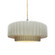 Medium Tier Pleated 1-Light Pendant (254|CER-6553-MAT-NCKL-BEIG-TWST)