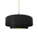 Medium Tier Pleated 1-Light Pendant (254|CER-6553-CRB-NCKL-BEIG-TWST-LED1-700)