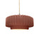 Medium Tier Pleated 1-Light Pendant (254|CER-6553-CLAY-NCKL-BEIG-TWST-LED1-700)