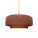 Medium Tier Pleated 1-Light Pendant (254|CER-6553-CLAY-BRSS-BEIG-TWST-LED1-700)