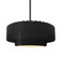 Medium Tier Pleated 1-Light Pendant (254|CER-6553-CRB-MBLK-RIGID)