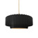 Medium Tier Pleated 1-Light Pendant (254|CER-6553-CBGD-BRSS-BEIG-TWST-LED1-700)
