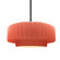 Medium Tier Pleated 1-Light Pendant (254|CER-6553-BSH-MBLK-RIGID-LED1-700)