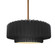 Medium Tier Pleated 1-Light Pendant (254|CER-6553-BKMT-BRSS-RIGID-LED1-700)