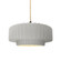 Medium Tier Pleated 1-Light Pendant (254|CER-6553-BIS-MBLK-BEIG-TWST-LED1-700)