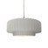 Medium Tier Pleated 1-Light Pendant (254|CER-6553-BIS-BRSS-BEIG-TWST-LED1-700)