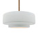 Large Tier 1-Light Pendant (254|CER-6545-WHT-BRSS-RIGID-LED1-700)