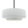 Large Tier 1-Light Pendant (254|CER-6545-WHT-MBLK-RIGID)