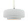 Large Tier 1-Light Pendant (254|CER-6545-WHT-MBLK-BEIG-TWST)