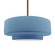 Large Tier 1-Light Pendant (254|CER-6545-SKBL-BRSS-RIGID-LED1-700)