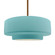Large Tier 1-Light Pendant (254|CER-6545-RFPL-BRSS-RIGID-LED1-700)