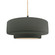 Large Tier 1-Light Pendant (254|CER-6545-PWGN-MBLK-BEIG-TWST-LED1-700)