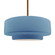 Large Tier 1-Light Pendant (254|CER-6545-SKBL-BRSS-RIGID)
