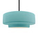 Large Tier 1-Light Pendant (254|CER-6545-RFPL-MBLK-RIGID)