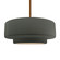 Large Tier 1-Light Pendant (254|CER-6545-PWGN-BRSS-RIGID)