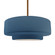 Large Tier 1-Light Pendant (254|CER-6545-MID-BRSS-RIGID-LED1-700)