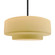 Large Tier 1-Light Pendant (254|CER-6545-MYLW-MBLK-RIGID)