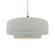 Large Tier 1-Light Pendant (254|CER-6545-MTGD-MBLK-BEIG-TWST)