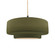 Large Tier 1-Light Pendant (254|CER-6545-MGRN-MBLK-BEIG-TWST)