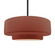 Large Tier 1-Light Pendant (254|CER-6545-CLAY-MBLK-RIGID-LED1-700)