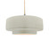 Large Tier 1-Light Pendant (254|CER-6545-CRK-NCKL-BEIG-TWST)