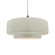 Large Tier 1-Light Pendant (254|CER-6545-CRK-MBLK-BEIG-TWST)