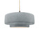 Large Tier 1-Light Pendant (254|CER-6545-CONC-MBLK-BEIG-TWST)