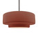 Large Tier 1-Light Pendant (254|CER-6545-CLAY-NCKL-RIGID)