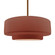 Large Tier 1-Light Pendant (254|CER-6545-CLAY-BRSS-RIGID)