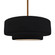 Large Tier 1-Light Pendant (254|CER-6545-BLK-BRSS-RIGID-LED1-700)