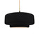 Large Tier 1-Light Pendant (254|CER-6545-BLK-MBLK-BEIG-TWST)