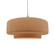 Large Tier 1-Light Pendant (254|CER-6545-ADOB-BRSS-BEIG-TWST-LED1-700)
