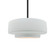 Medium Tier 1-Light Pendant (254|CER-6543-WHT-MBLK-RIGID-LED1-700)