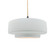 Medium Tier 1-Light Pendant (254|CER-6543-WHT-MBLK-BEIG-TWST-LED1-700)