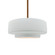 Medium Tier 1-Light Pendant (254|CER-6543-WHT-BRSS-RIGID)