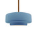 Medium Tier 1-Light Pendant (254|CER-6543-SKBL-BRSS-RIGID-LED1-700)