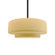 Medium Tier 1-Light Pendant (254|CER-6543-MYLW-MBLK-RIGID-LED1-700)