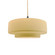 Medium Tier 1-Light Pendant (254|CER-6543-MYLW-MBLK-BEIG-TWST-LED1-700)