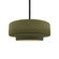 Medium Tier 1-Light Pendant (254|CER-6543-MGRN-MBLK-RIGID-LED1-700)