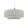 Medium Tier 1-Light Pendant (254|CER-6543-MAT-MBLK-BEIG-TWST)