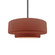 Medium Tier 1-Light Pendant (254|CER-6543-CLAY-NCKL-RIGID-LED1-700)