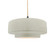 Medium Tier 1-Light Pendant (254|CER-6543-CRK-MBLK-BEIG-TWST)