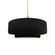 Medium Tier 1-Light Pendant (254|CER-6543-CRB-BRSS-BEIG-TWST)