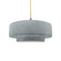 Medium Tier 1-Light Pendant (254|CER-6543-CONC-NCKL-BEIG-TWST)