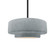 Medium Tier 1-Light Pendant (254|CER-6543-CONC-MBLK-RIGID)