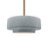 Medium Tier 1-Light Pendant (254|CER-6543-CONC-BRSS-RIGID)