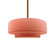 Medium Tier 1-Light Pendant (254|CER-6543-BSH-BRSS-RIGID-LED1-700)